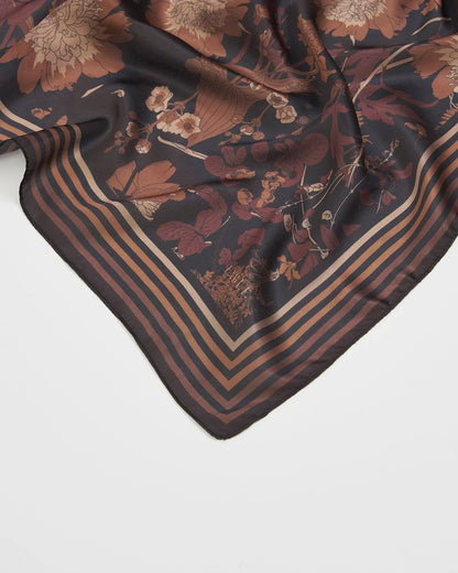 Olive Green Silk Scarf